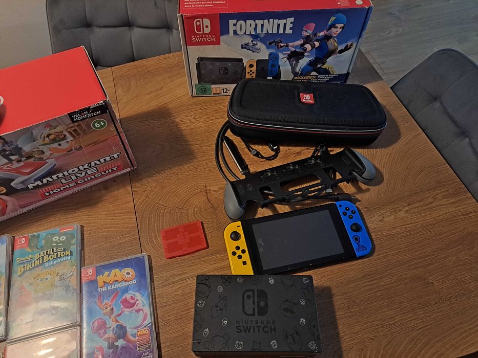 Nintendo Switch zestaw+unikalna gra mario