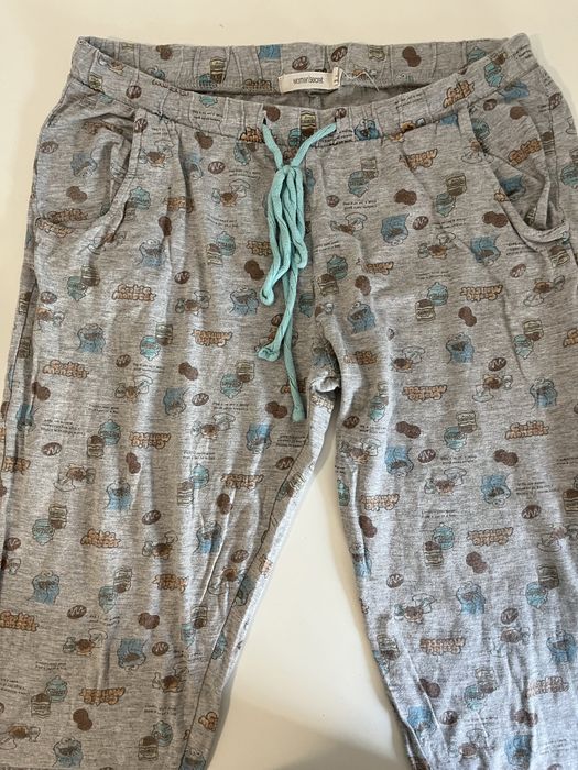 Calças cinzentas Cookie Monster