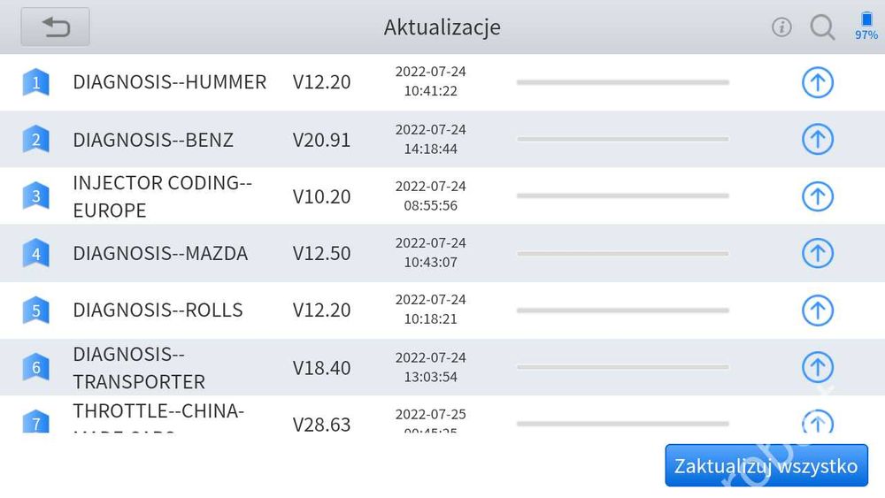 Profesjonalny Tester Diagnostyczny Xtool D7 V2.0 36 funkcji resetów