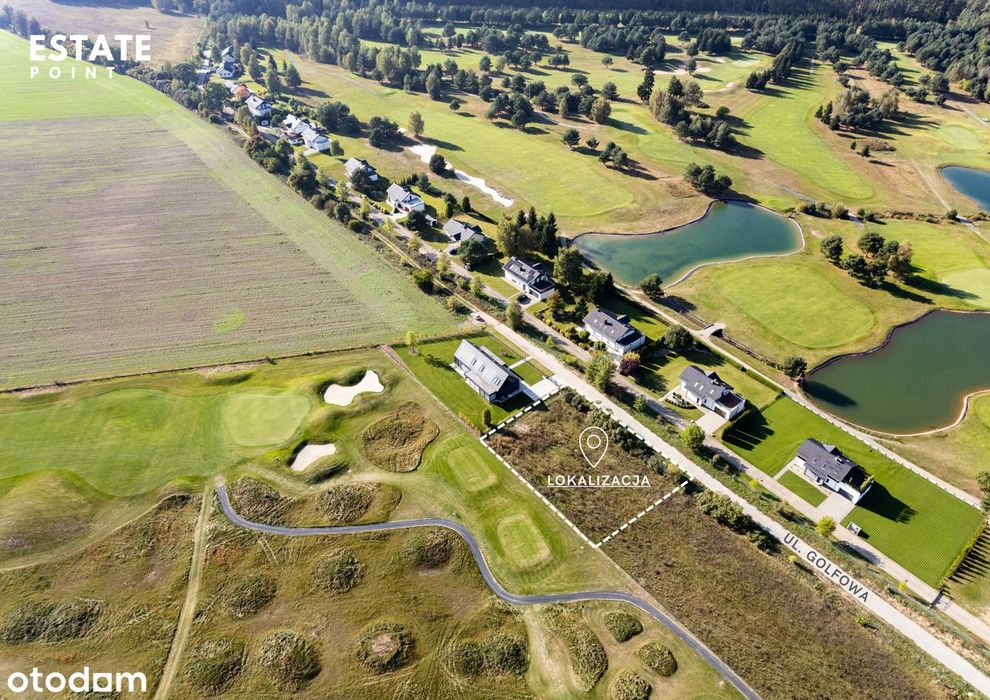 W sercu POLA GOLFOWEGO - z pozwoleniem na budowę oraz projektem domu.