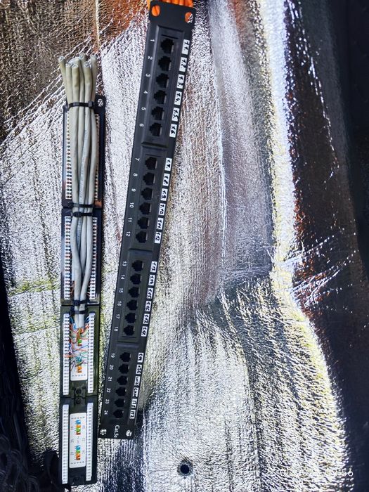 Мережева патч-панель 24 порти 19 cat.5e,