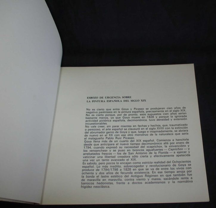Livro Pintura Espanhola do Século XIX 1974
