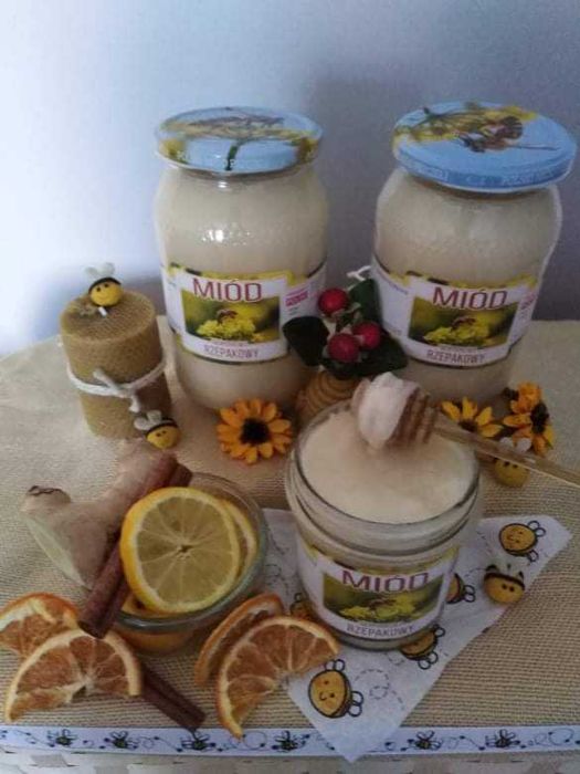 Miód rzepakowy 1,2 kg