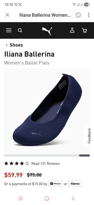 Жіночі балетки Puma