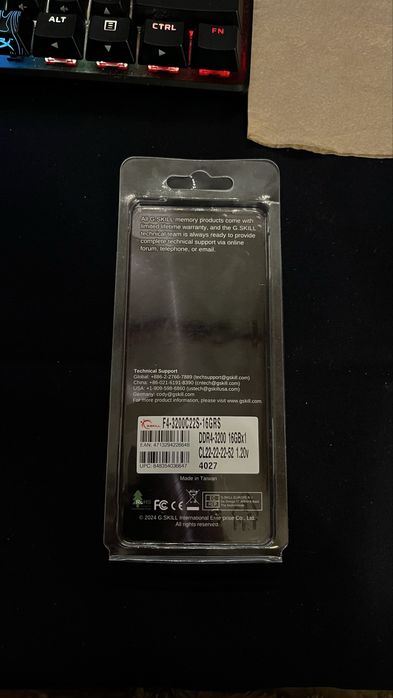 Memória RAM GSKILL Ripjaws DDR4 16GB 3200MHz SO-DIMM