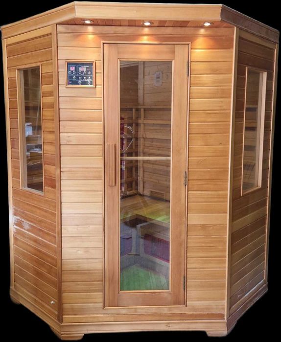 Sauna infra red infrared podczerwień narożna 2os kabina grzewcza