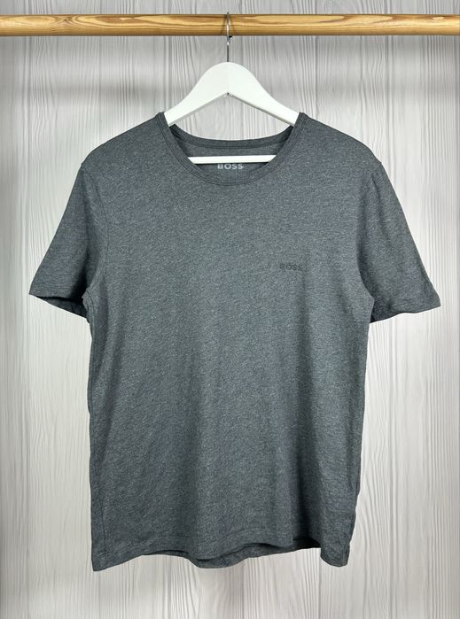 BOSS Hugo Boss RN 3P Classic якісна сіра футболка з гарним базовим дизайном Розмір М