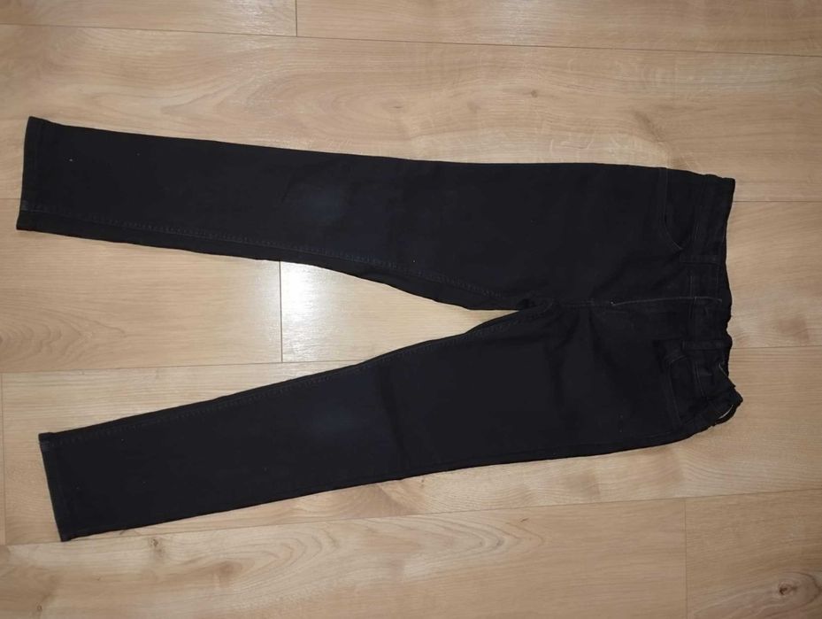 Zestaw dziecięcy H&M spodnie jeans slim + bluza, rozmiar 140