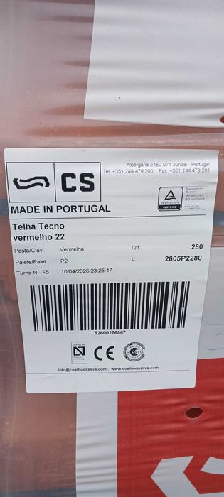 Telhas Tecno novas em pallete