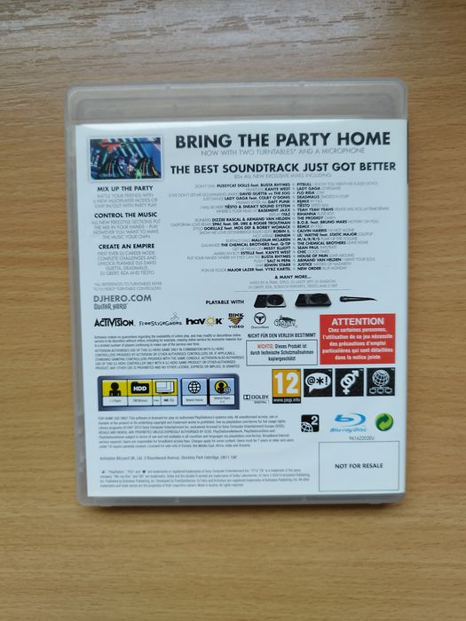 Dj hero 2 ps3, PlayStation 3, stan bardzo dobry, wysyłka olx