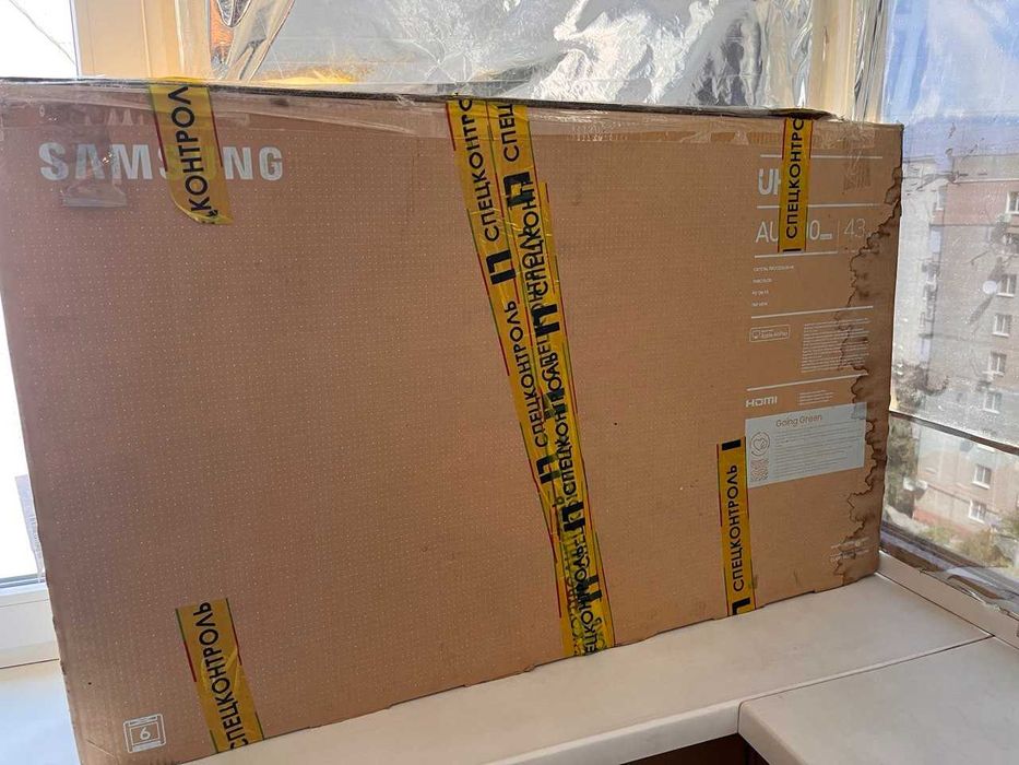 Телевізор Samsung діагональ 43 UE43AU7100 4K Smart TV ТВ тв  телевизор