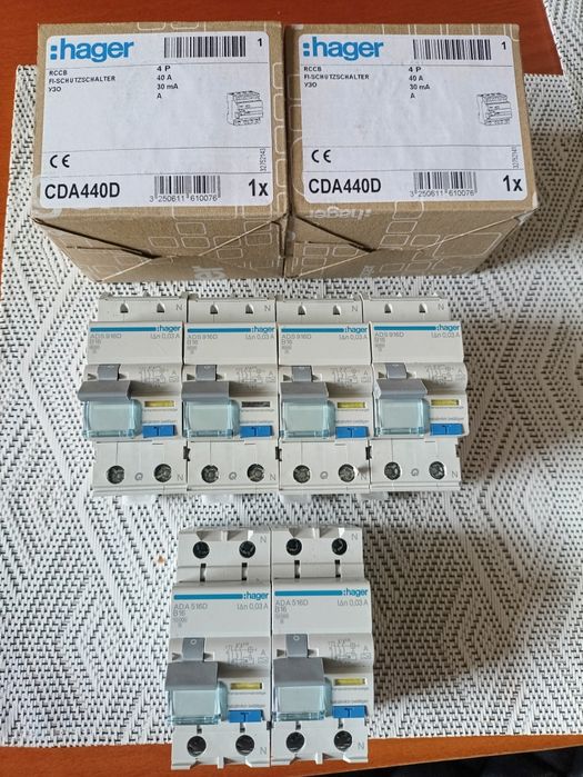 Hager wyłączniki róznicowoprądowe typ A