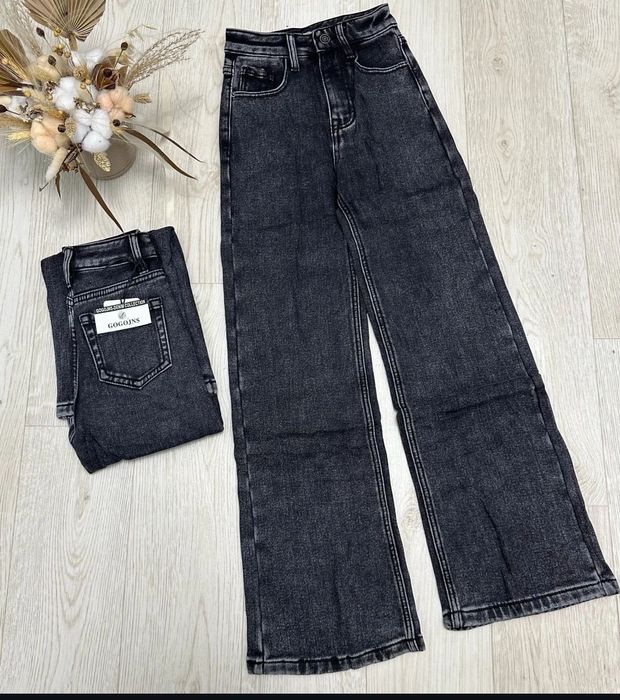 Джинси теплі на флісі для дівчинки підлітка 164 см