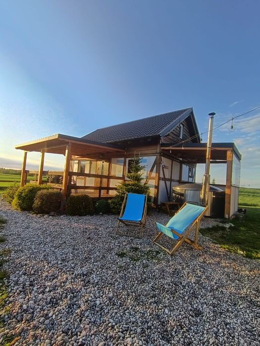 Domki nad jeziorem Kaszuby . Sauna jacuzzi
