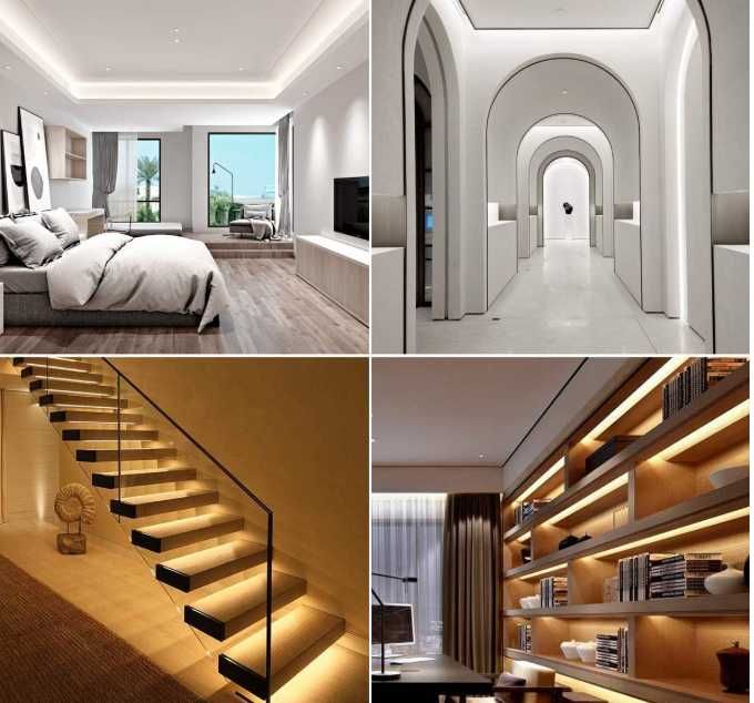 Profil aluminiowy LED 1 m 6 szt. U do taśm LED 12 mm