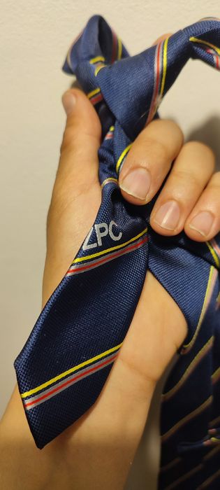Krawat z logiem PZPC z czasów PRL