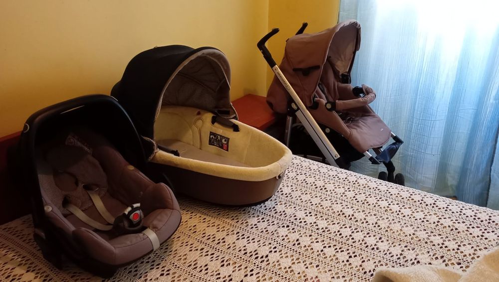 Carrinho de Bebé BebeConfort Completo 3 peças.