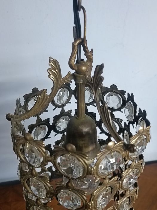 Вінтажний бронзовий підвісний світильник