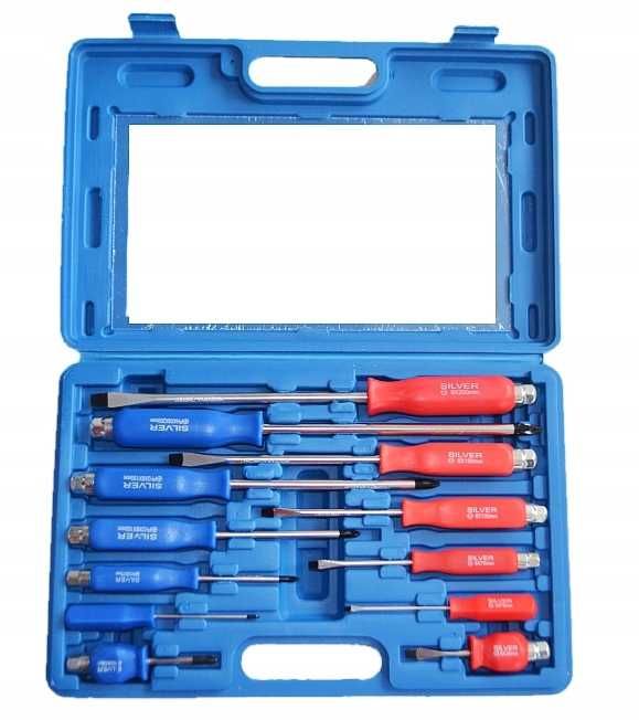 Набір викруток ударних 12 шт. Silver S10873