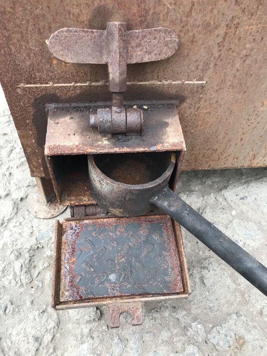 Большая буржуйка (печка)  на отработке