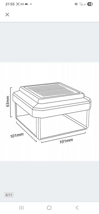 Lampka led solarna na słupek 9x9cm