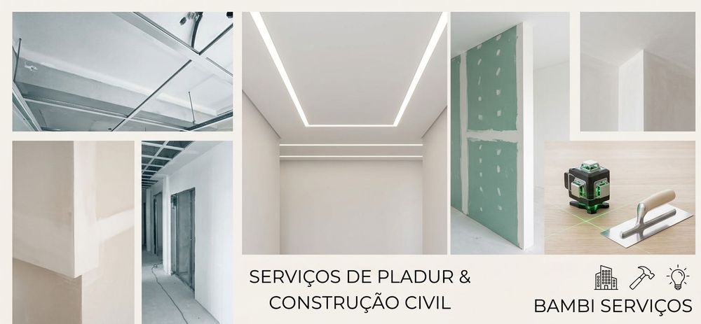 BISCATE - PLADUR,BARRAMENTO, VENIL, PINTURAS - CONSTRUÇÃO CIVIL.