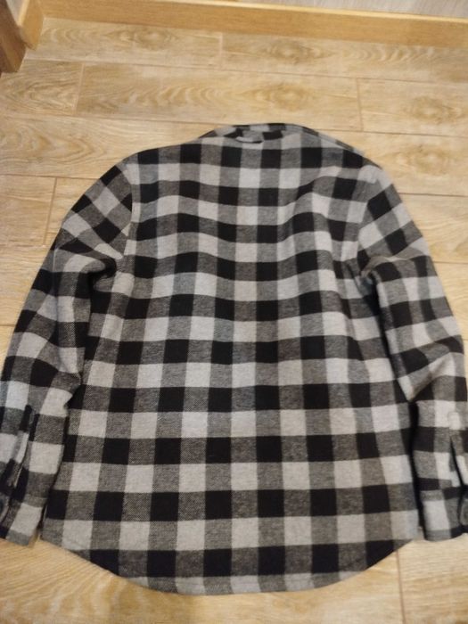 Куртка-рубашка Jachs Heavyweight Shacket, черно-серая, размер Medium.