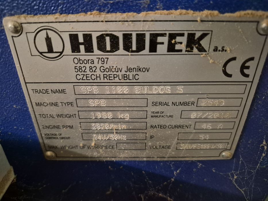 BULDOG 5 - Houfek / szlifierka szerokotaśmowa