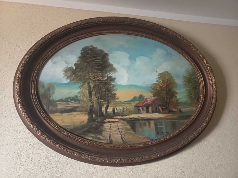 Quadro pintura a oleo assinada pelo autor