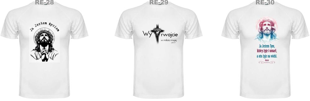 Religijna koszulka Bóg Jezus Wiara t-shirt rozm. M, L, XL lub 2XL