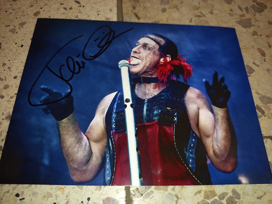 RAMMSTEIN! Till Lindemann! Zdjęcie z autografem!