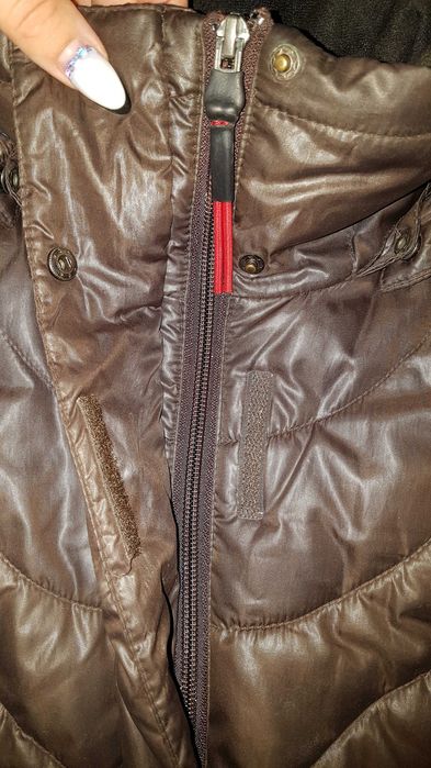 Зимнее теплое пальто Icepeak, длинная куртка, пуховик 36 р-р шоколад