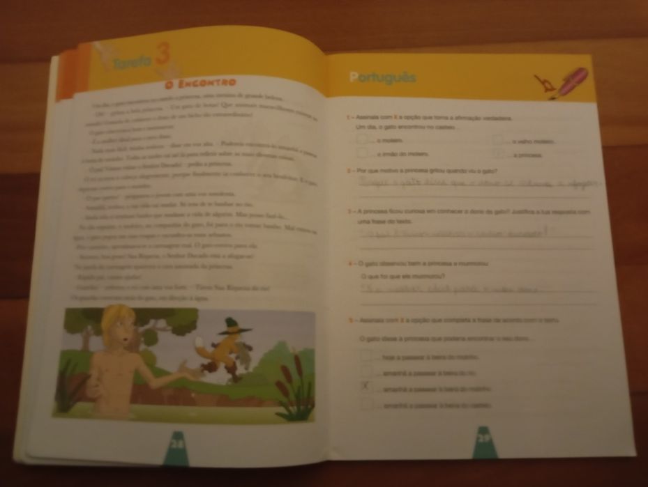 Livro escolar do 4° para o 5° ano