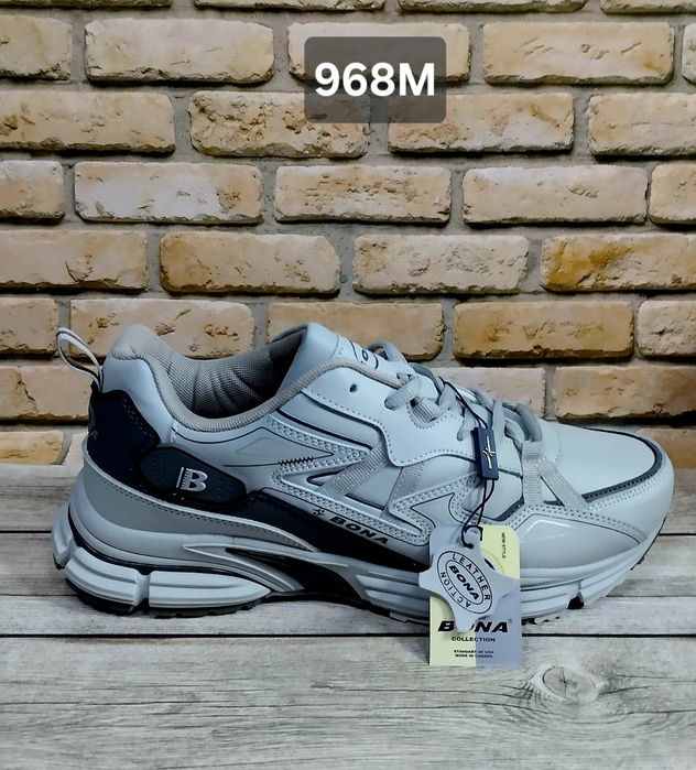Серые мужские кроссовки Bona 968M  41-46p
