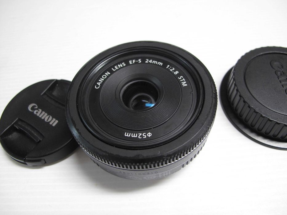 Canon 24mm 2.8 STM estado excelente como se pode ver nas fotos