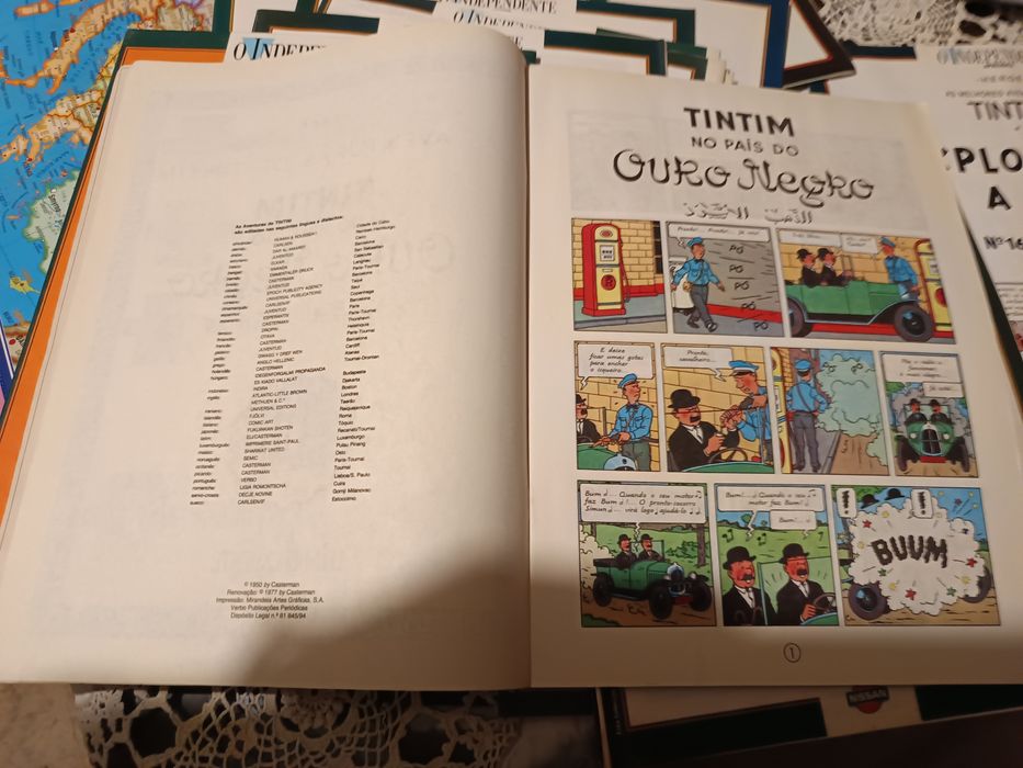Makey Donald livros banda desenhada antigosTin-Tin para coleção antigo