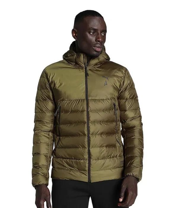 НОВИЙ PUMA L ОРИГІНАЛ ПУХОВИК чоловічий зелений олива демі 52257162