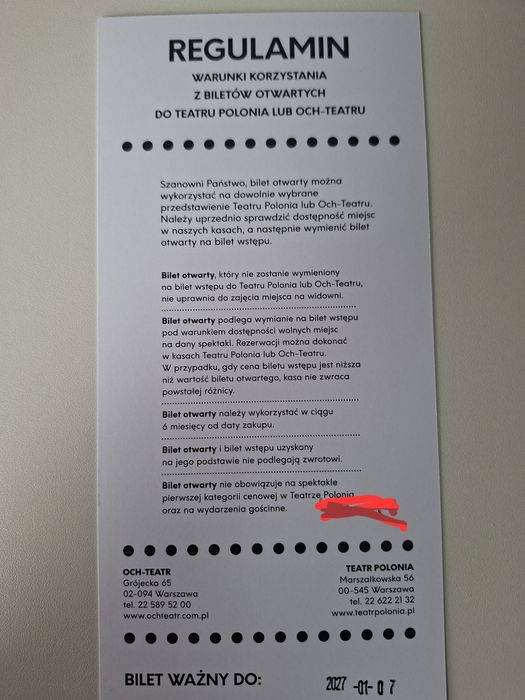 2 bilety do ich teatr lub teatr polonia