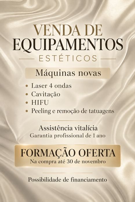 Venda de equipamentos estética