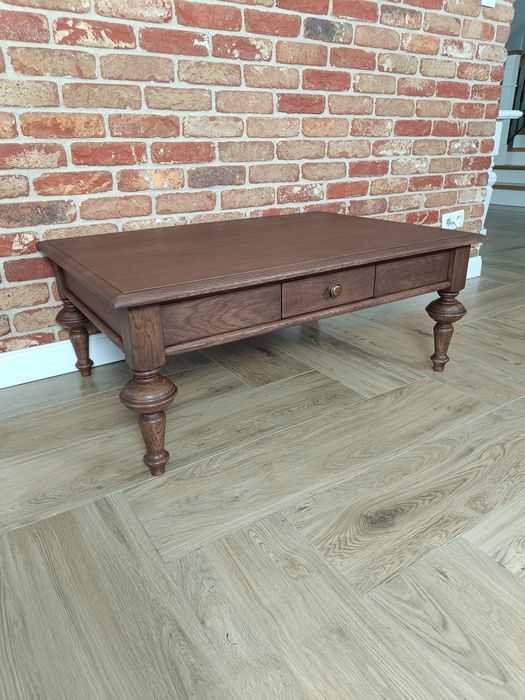WYPRZEDAŻ. Ława stolik dębowy 100/70 cm lity dąb