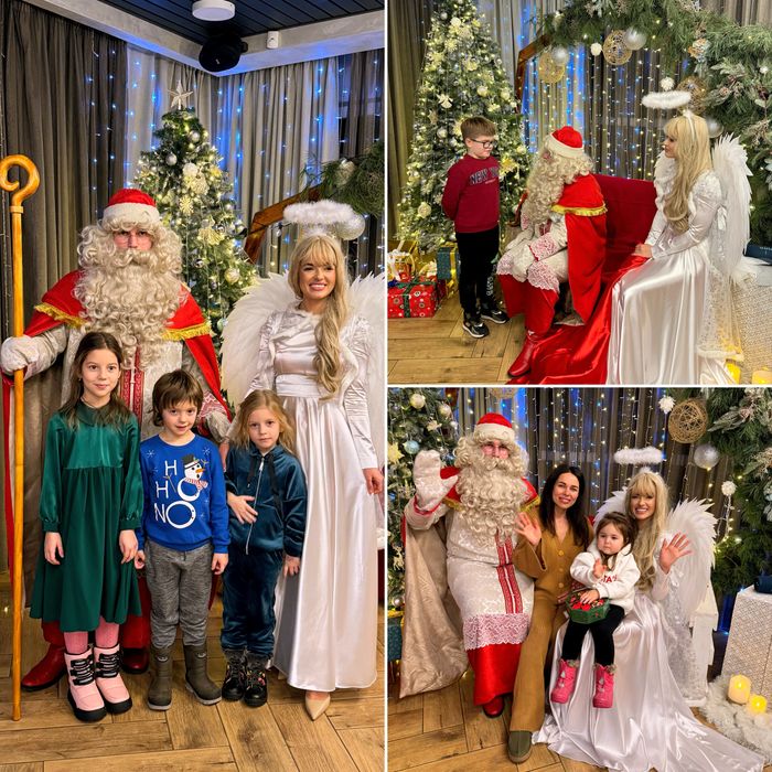 Аніматори в садочки та школи. Новорічні привітання Св.Миколая та Санти