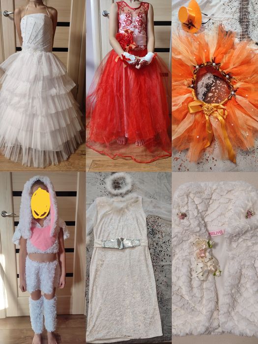 Новорічні дитячі костюмчики та сукні