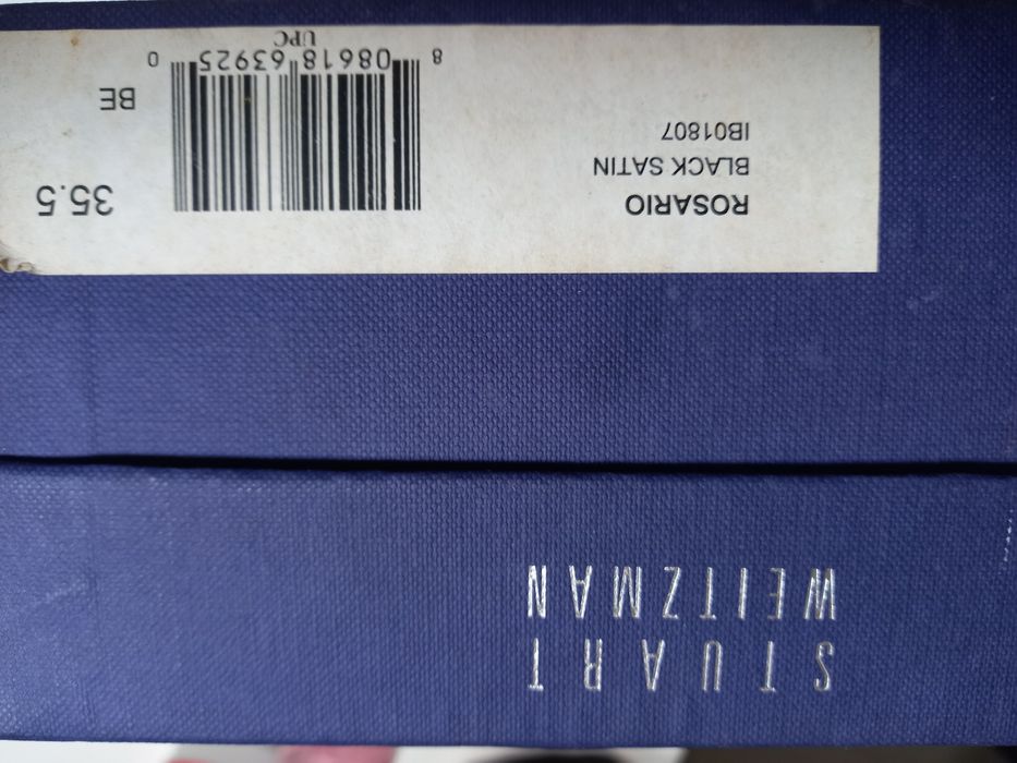 Saparos Stuart Weitzman -Rosario black satin35.5