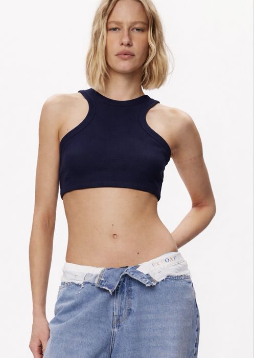 Білий топ майка the coat