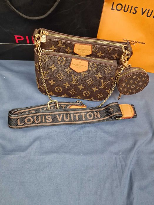 Torebka damska Louis Vuitton 3w1 monogram brązowa premium