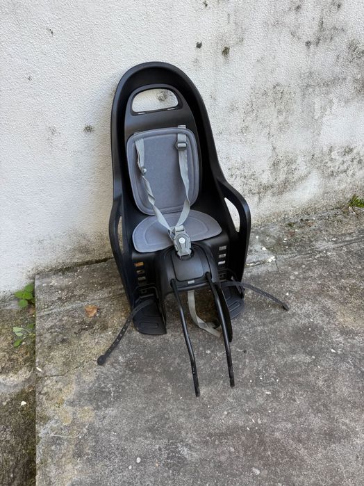 Cadeira de Bicicleta Bebé Fixação no Quadro Preto