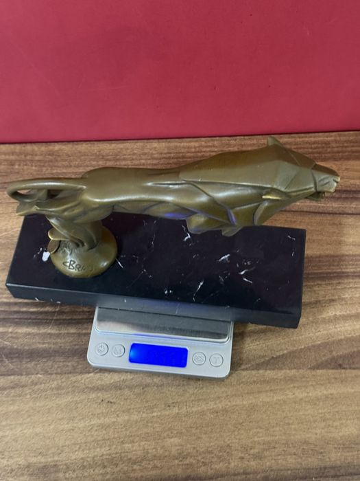 Бронза лев статуэтка фигурка мрамор лев арт-деко модерн