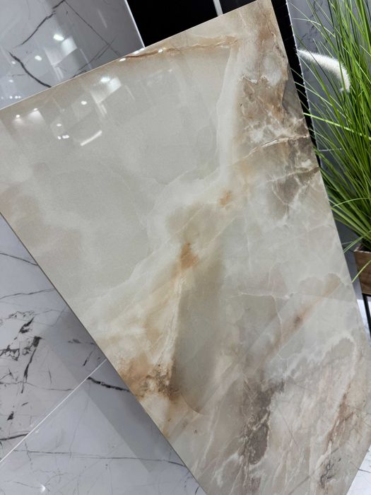 Gres polerowany 120x60 Onyks Beż Połysk Marmur Honey Onyx Premium LUX