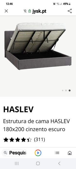 Cama nova ainda embala