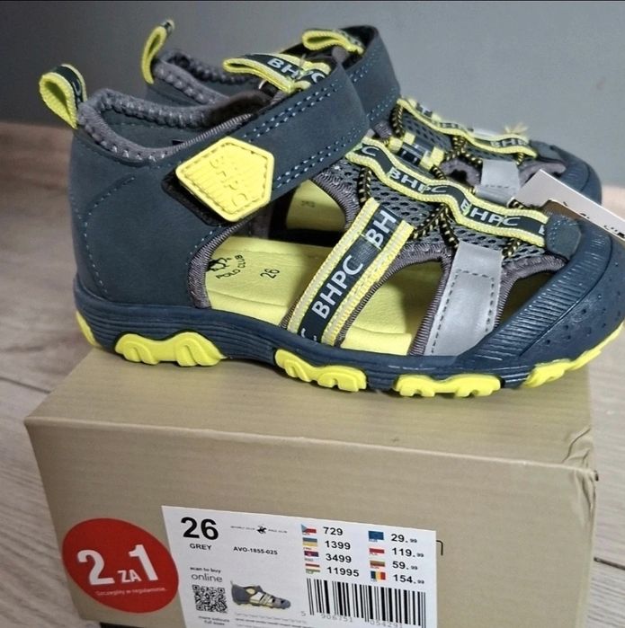 Sandałki chlopiec 26 Beverly Hills polo Club  nowe